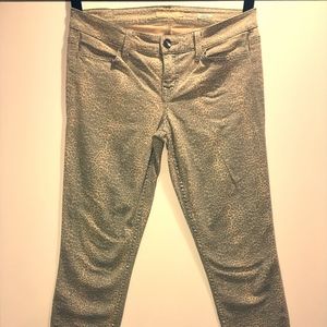 Level 99 Washed Leopard Print Jeans